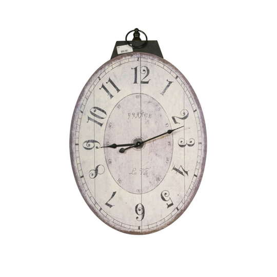 Thaddeus Oval Wall Clock 45cm